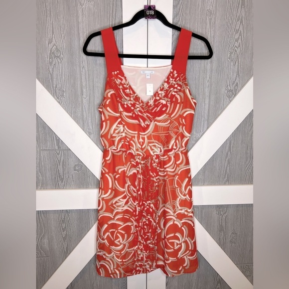 018. GAP Orange & Cream Dress Small - Picture 1 of 7
